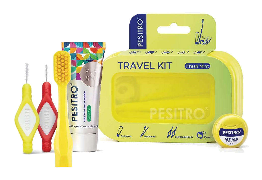 PESITRO Dental Travel Kit and its contents