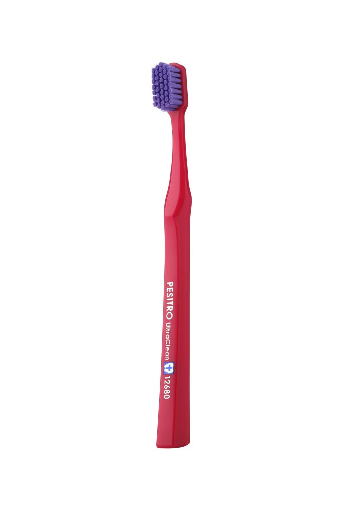 PESITRO 12680 FeatherSoft toothbrush and product packaging