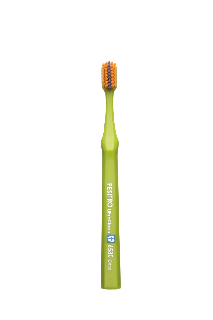 Four PESITRO 6580 Ultra Soft Ortho toothbrushes